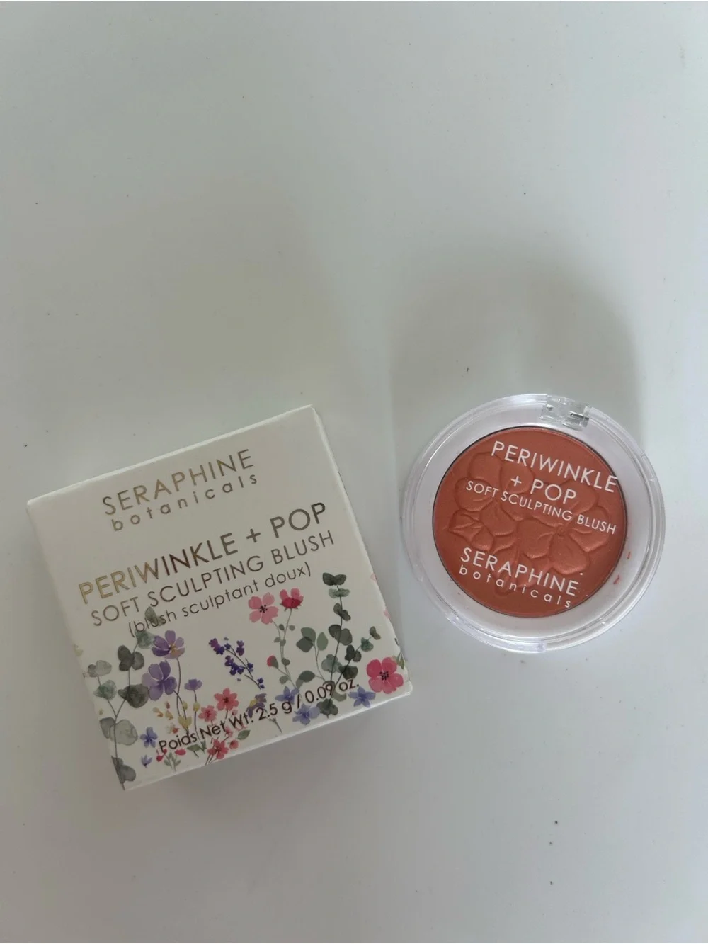 SERAPHINE Botanicals Soft Sculpting Blush in Coral Mist NWT